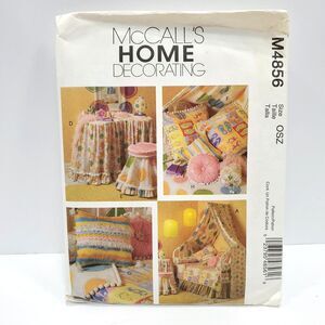 McCall's M4856 Sewing Pattern Home Decorating Tween Y2K Bedroom New Uncut 2005